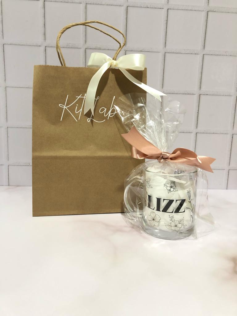 Taza de vidrio inicial (Solo disponible en vidrio ahumado)